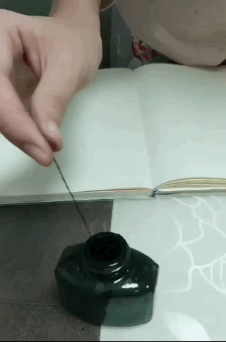 Use a line and ink to make a beautiful picture