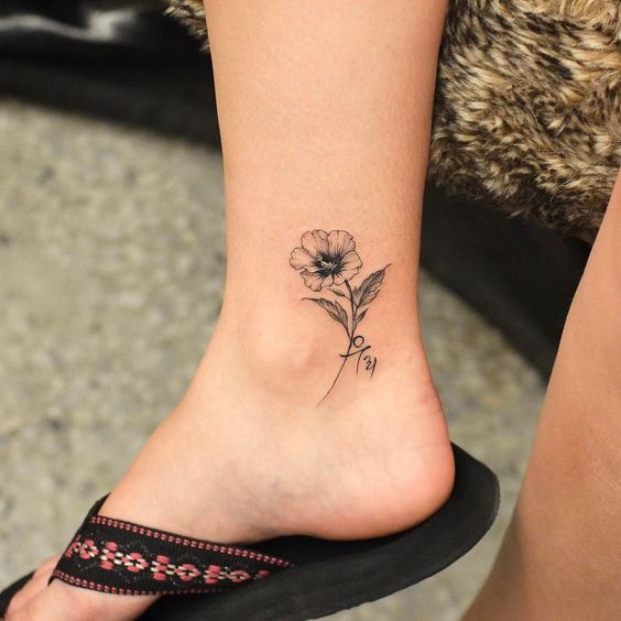 62 Beautiful Ankle Tattoos You May Love to Try! - Page 14 of 62 ...