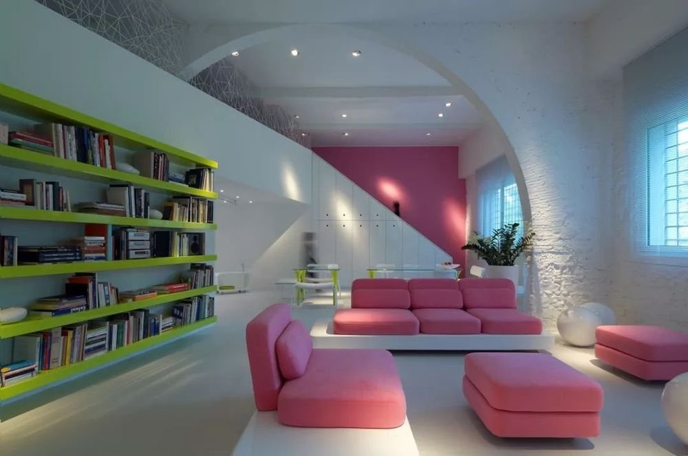Pink living room design #livingroomdesign #livingroom #pinklivingroom